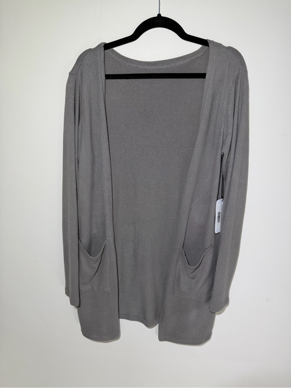 ZYIA Active Lounge Boyfriend Cardigan Steel Gray S NWT